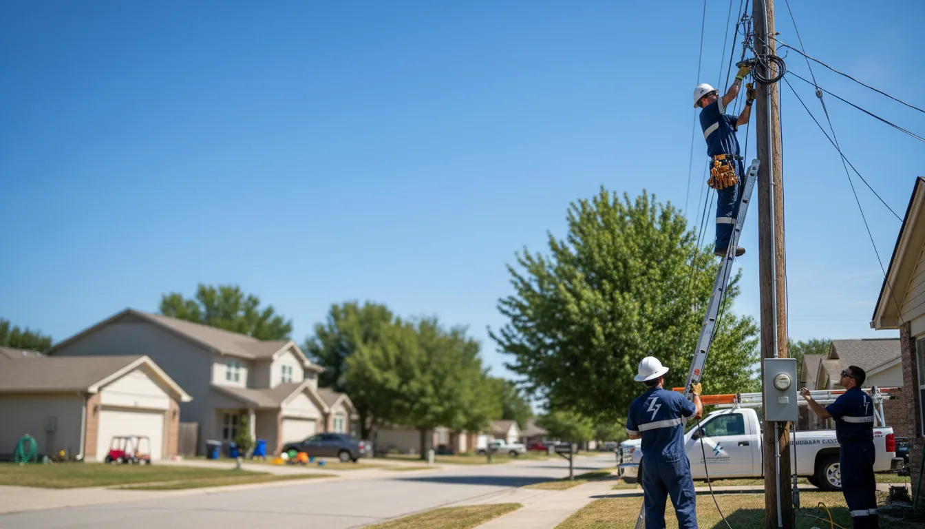 Residential electrician providing installation services in Wellington, NV